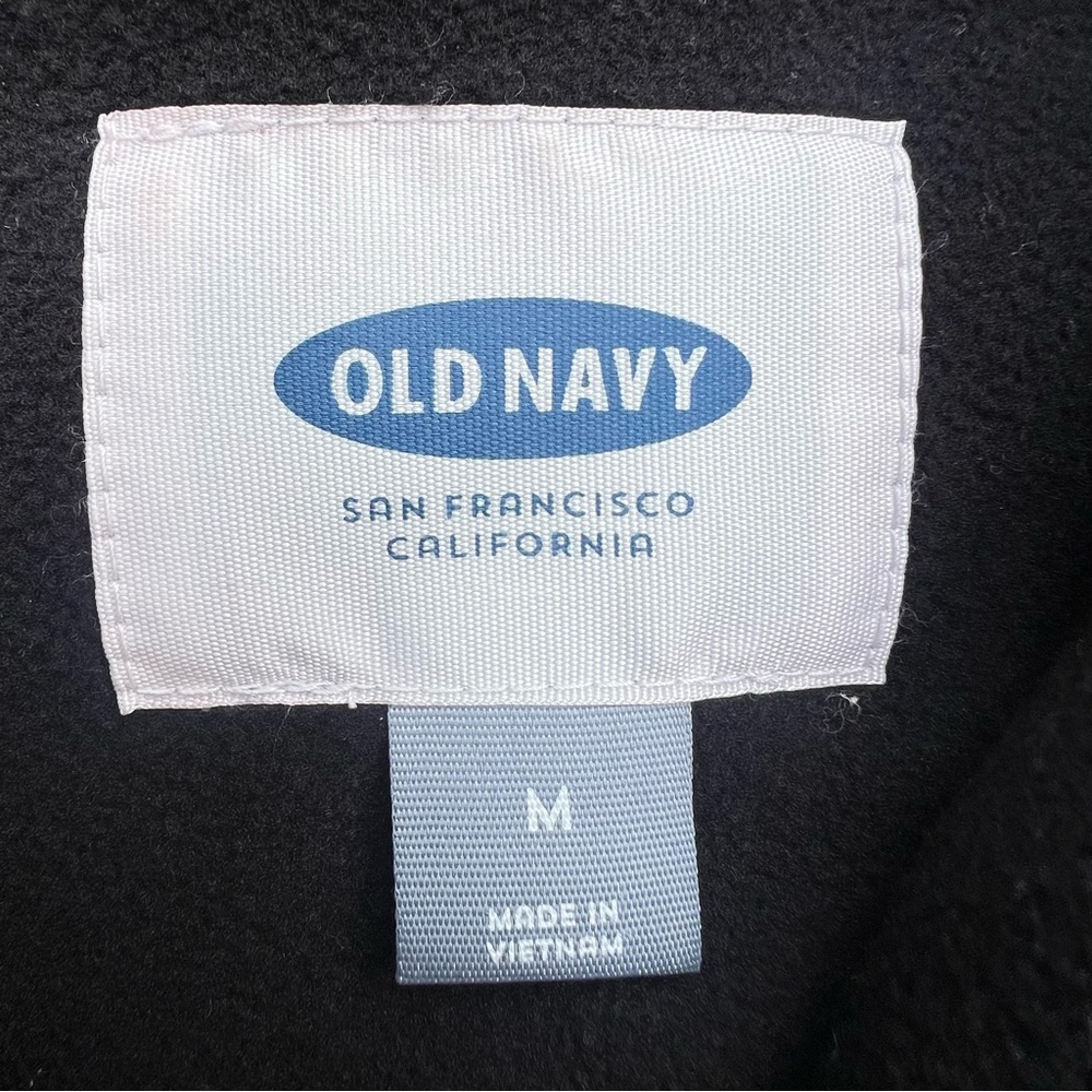 OLD NAVY GRAY HERRINGBONE WOOL BLEND PUFFER VEST SIZE MEDIUM - Picture 4 of 9